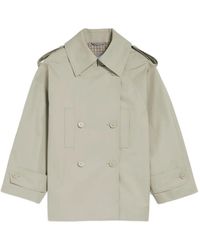 Balenciaga - Trench Crop À Boutonnière Croisée - Lyst
