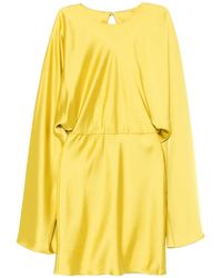 Norma Kamali - Obie Cape-Sleeve Dress - Lyst