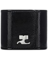 Courreges - Logo-Plaque Slap Bracelet - Lyst