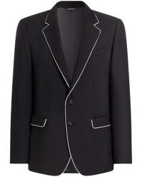 Dolce & Gabbana - Martini Light Single-Breasted Wool Twill Jacket - Lyst