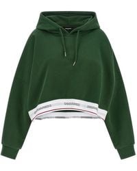 DSquared² - Felpa Con Cappuccio E Logo - Lyst