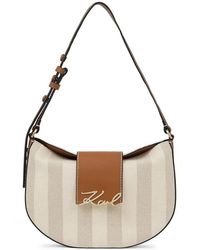 KARL LAGERFELD - Sac Porté Épaule À Logo K/Signature - Lyst