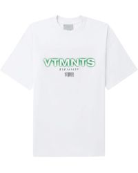 VTMNTS - Graphic Logo-print Cotton T-shirt - Lyst