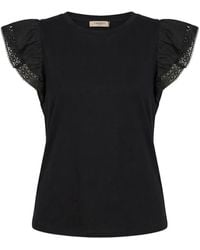 Twinset - T-Shirt À Empiècements En Dentelle - Lyst