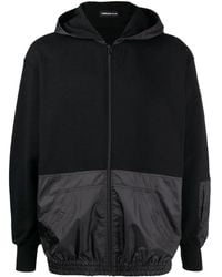 Undercover - Panelled Zip-up Hoodie - Lyst