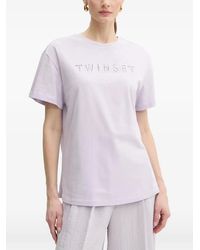 Twinset - Logo-Embellished T-Shirt - Lyst