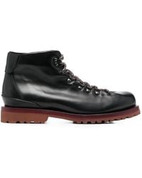 Buttero - Lace-Up Leather Ankle Boots - Lyst