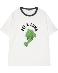 Bode - T-shirt Pet a Luma en coton - Lyst