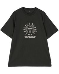 PATTA - Black Gold Sun Cotton T-shirt - Lyst