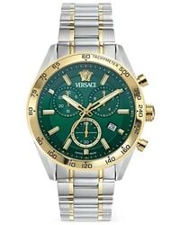 Versace - V-Code Chronograph 41Mm - Lyst