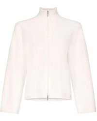 Loulou de Saison - Gabi Zipped Stand-Collar Cardigan - Lyst