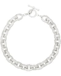 Kenneth Jay Lane - Crystal-embellished Oval-chain Necklace - Lyst