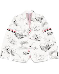 Thom Browne - Illustration-Print Blazer - Lyst
