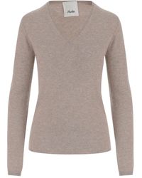 Allude - Pull En Cachemire À Col V - Lyst