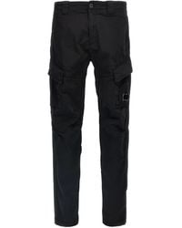 C.P. Company - Sateen Stretch Cargo Lens Pants - Lyst