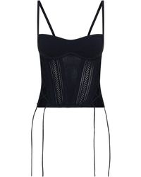Dion Lee - Lace Up-detail Corset-style Top - Lyst