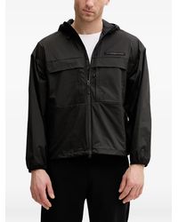 EA7 - Cortavientos Con Capucha Y Logo - Lyst
