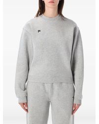 PANGAIA - Logo-Print Mélange-Effect Sweatshirt - Lyst