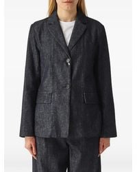 Max Mara - Blazer Con Solapas De Muesca - Lyst