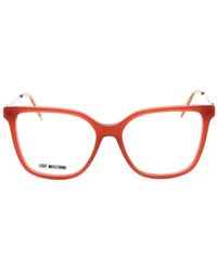 Love Moschino - Rectangle-Frame Glasses - Lyst