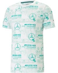 PUMA - X Mercedes Amg Petronas F1 Team Logo-Print T-Shirt - Lyst