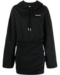 Off-White c/o Virgil Abloh - Logo-Embroidered Hoodie Dress - Lyst