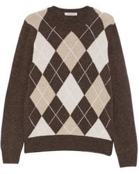 Fileria - Argyle-Knit Sweater - Lyst