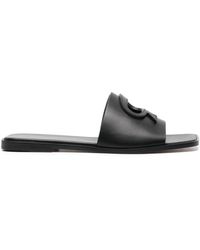 Gianvito Rossi - Ribbon Leather Slides - Lyst