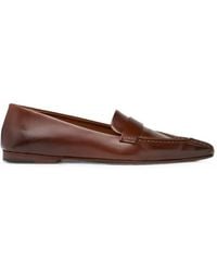 Marsèll - Colma Pointed-Toe Leather Loafers - Lyst