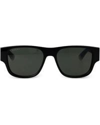 Gucci - Rectangle-Frame Sunglasses - Lyst