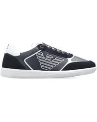 EA7 - Logo Lace-Up Sneakers - Lyst