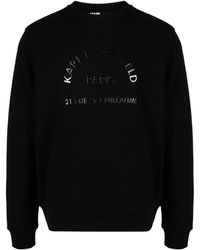 Karl Lagerfeld - Logo-raised Detail Crew-neck Sweatshirt - Lyst