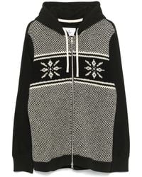 Junya Watanabe - Intarsia-Knit Hoodie - Lyst