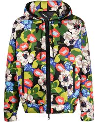 DSquared² - Giacca A Fiori Con Cappuccio - Lyst