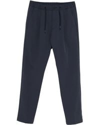 Herno - Pleated Drawstring Straight-Leg Trousers - Lyst