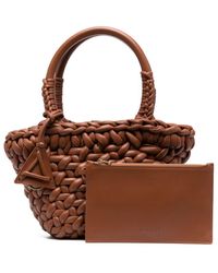 Alanui - Petit sac cabas en cuir à design tressé - Lyst