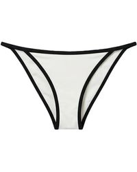 MC2 Saint Barth - Zephire String Brazilian Bikini Bottoms With Contrasting Trim - Lyst