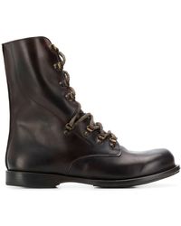 Cherevichkiotvichki Lace-up Combat Boots - Brown