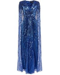 Jenny Packham - Kleid Mit Pailletten - Lyst