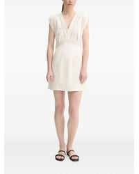 Ba&sh - Mini-Jurk Met V-Hals En Ringlets - Lyst