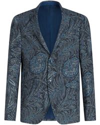 Etro - Single-breasted Floral-print Jacket - Lyst