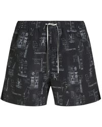 KARL LAGERFELD - Rue St-Guillaume Sketch Swim Shorts - Lyst