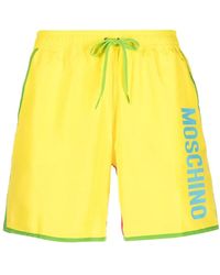Moschino - Short De Bain Colour Block À Logo Imprimé - Lyst