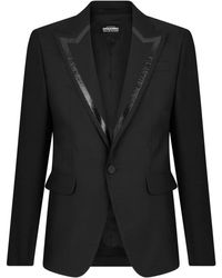 DSquared² - Contrast-lapel Single-breasted Blazer - Lyst