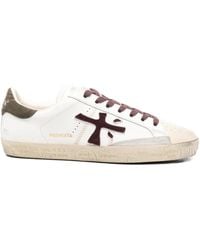Premiata - Baskets En Cuir À Détail De Logo - Lyst
