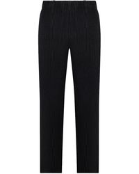 Homme Plissé Issey Miyake - Pantaloni Sartoriali Con Pieghe - Lyst