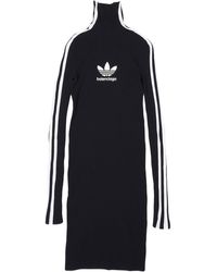Balenciaga - X Adidas High-neck Long-sleeved Minidress - Lyst