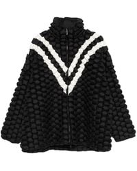 RAXXY - Textured Stripe-Detail Jacket - Lyst