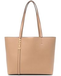 DKNY - Mittelgroße Tote Bag Mit Logo-Schild - Lyst