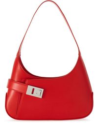 Ferragamo - Calf Leather Medium Hobo Shoulder Bag For - Lyst